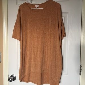 NWOT XS solid Rust light orange heathered Irma